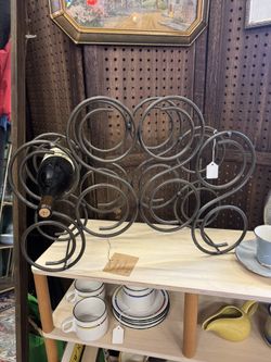 Vintage Iron Wine Rack