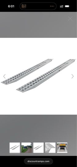 Heavy Duty Trailer End Ramps - 5,000 lb capacity