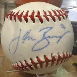 JAKE BURGER - autographed baseball And 2024 Topps SERIES 1 Card