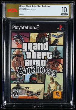 GTA San Andreas PS2 PSA 10 Sealed Grade A++