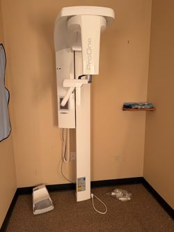 Prone panoramic dental x ray