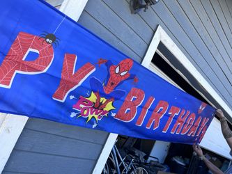 Spiderman Birthday Banners (multiple Available)