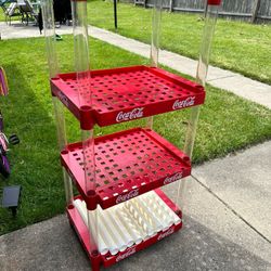 Vintage 4 Tier Coca Cola Coke Store Display Shelf 