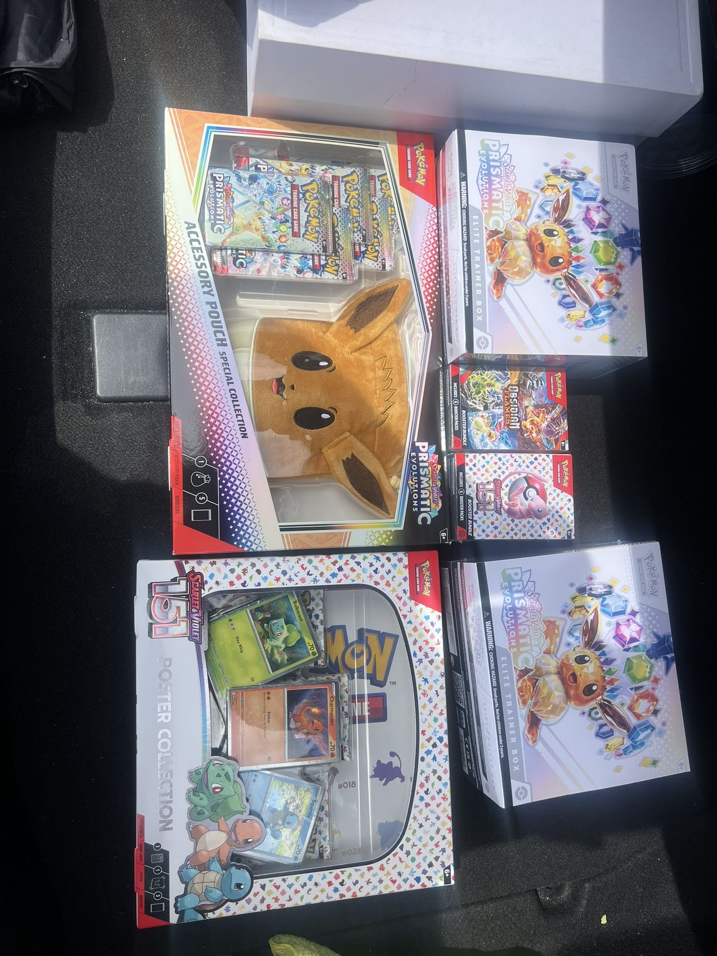 Pokemon Prismatic Evolutions Etb, 151, Obsidian Flames Booster Bundle