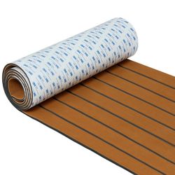 New-KROAK Boat Decking with Strong 3M Adhesive, 94'' x 23'' 6mm Thick EVA Foam Boat Flooring Waterproof Non-Skid for Motorboat RV Yacht / Ramps / Stai