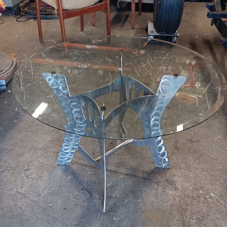 Very Cool Modern Brush Steel Coffee Table End Table Industrial Heavy Duty Mid century Modern