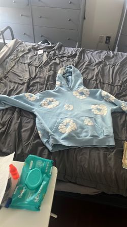 Denim Tears Blue Cotton Wreath Hoodie Size men’s small Used