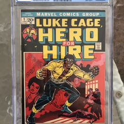 Hero for Hire #1 (1972) CGC 7.5 — O/w To White Pages; 1st & Origin Of Luke Cage
