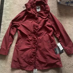 RainForest Womens Rain Jacket Large Brand New