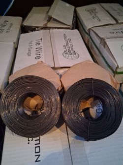 Revar tie wires, $6, el Rollo.  ( each roll.