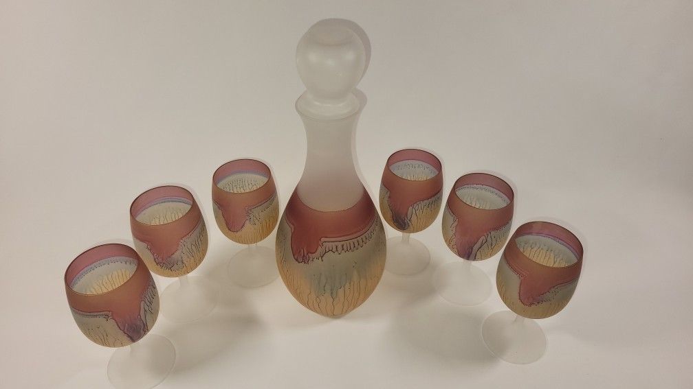 Vintage Israeli Rueven Art Glass