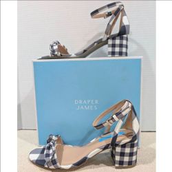 New Womens Daper James Picnic Retro Shoes Heels Sandals Size 7.5 7 1/2  Zapatos De Mujer Nuevos Tamanio 7 1/2