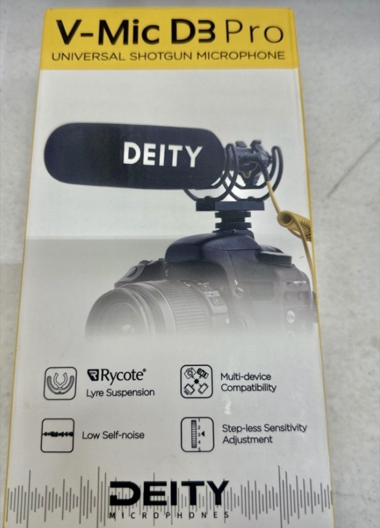 Professional Microphone Pop Filter Shield, InnoGear Boom Arm for Microphone and Deity V-Mic D3 Pro Super-Cardioid Directional Shotgun Microphone with 