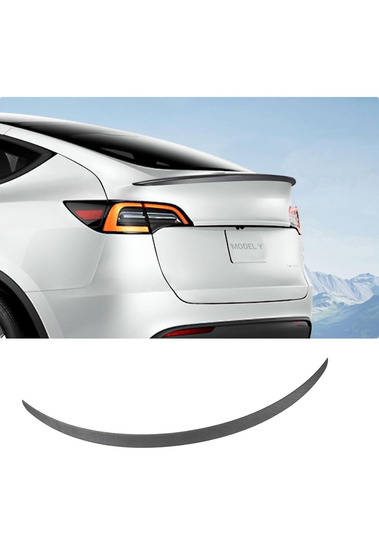 BASENOR Tesla Model Y Performance Spoiler Original Trunk Wing 