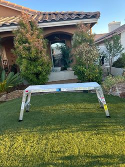 Folding Work Platform,  Load Aluminum Stool Ladder, Work Bench