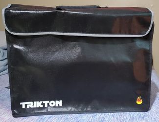 TRIKTON Super Extra Large 18x13x5 Fireproof Document Safe Bag with TSA-Lock