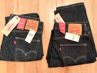 2 pairs New Men’s Levi blue jeans-size 32/32-$60 for both pairs or $30 Each,pick up in Portsmouth 23701,Thanks