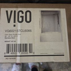 Vigo  CLEAR GLASS SHOWER DOOR 56X60 