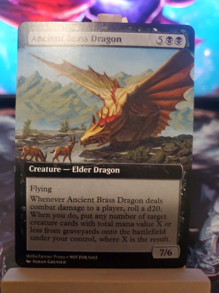 Magic The Gathering Custom Proxy Ancient Brass Dragon