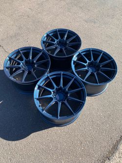 18” Dark Blue TSW Imatra Rotary Forged Wheels For 5x120 Sports Sedans