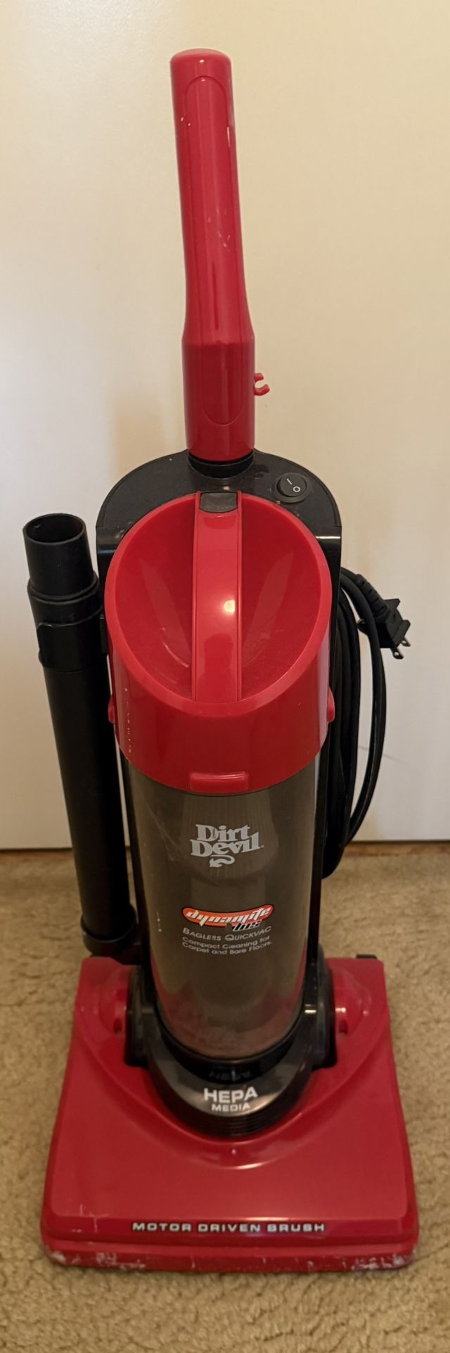 Dirt Devil Dynamite Plus Bagless Lightweight Upright Vacuum with Tools