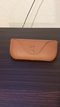 Ray-Ban Brown Leather Sunglasses Case