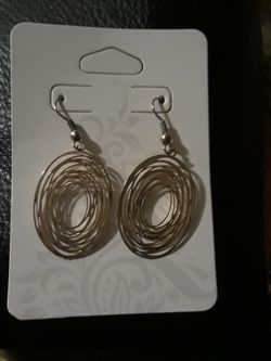 Ovals Through Ovals Dangle Earrings