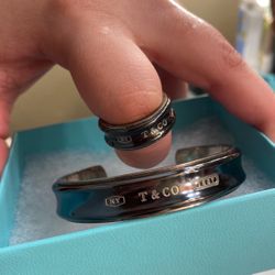 Tiffany Cuff Bracelet & Ring