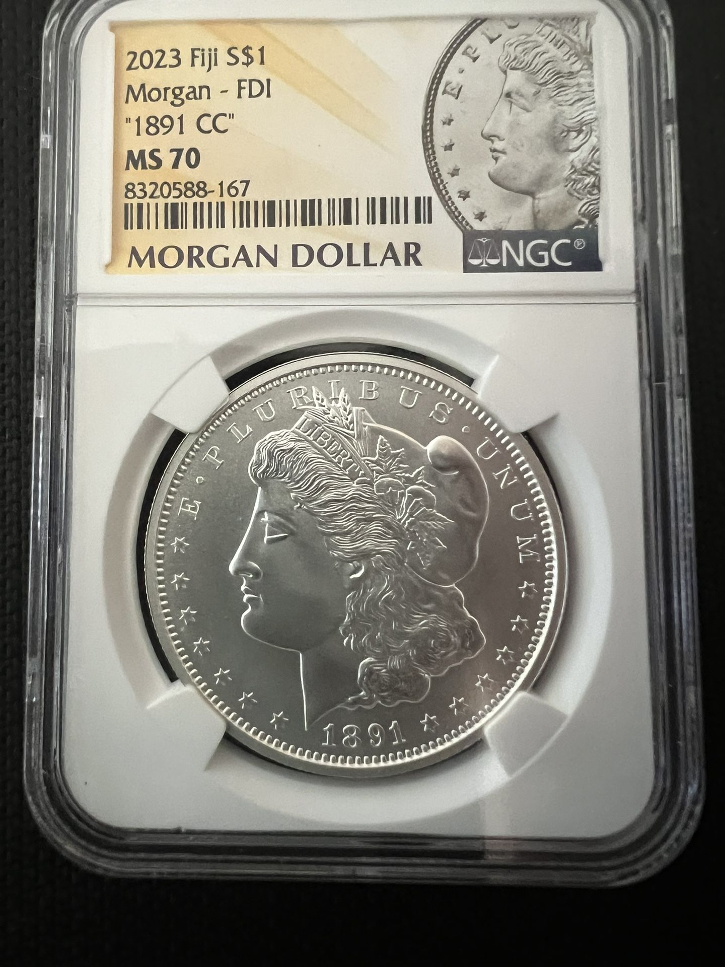 1891 CC Morgan Silver Dollar