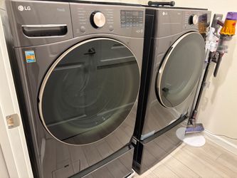 2024 LG Dark Gray Washer and Dryer Machines