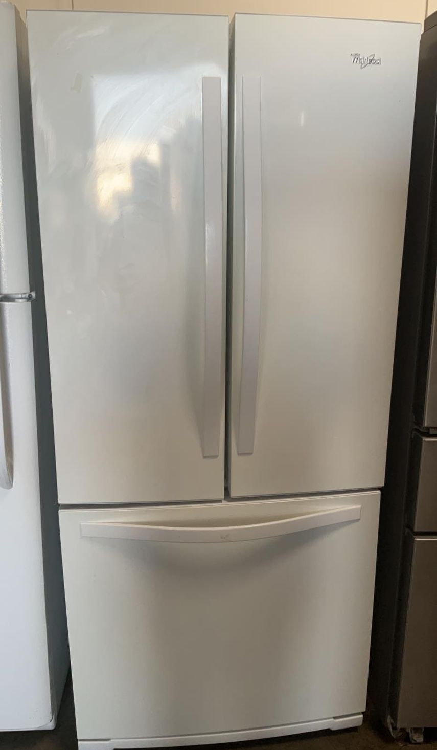 Whirlpool 3-Door White Fridge