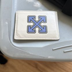 Off White Card Holder 