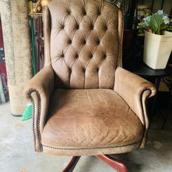 Executive Original Leather Chair Adjustable Size 