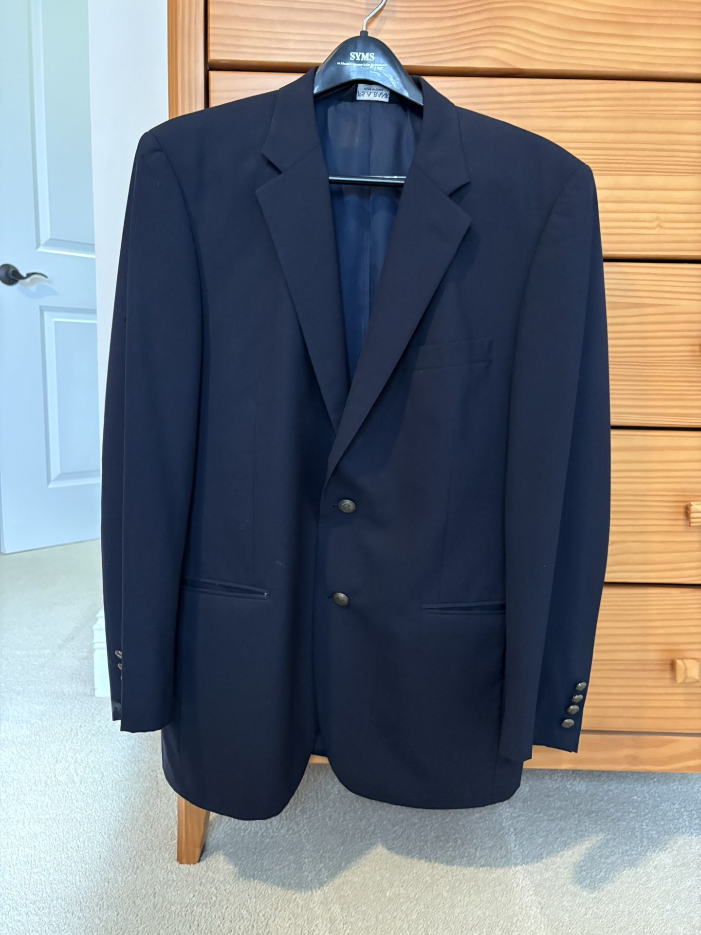 Jos.A. Bank Black Wool Men’s Blazer