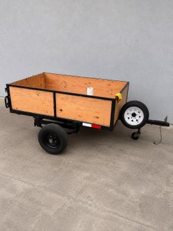 4x6 Utility Trailer – New Wood Decking, LED Lights – $850 OBO