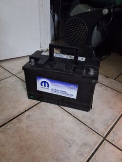 Car battery out of a scat pack