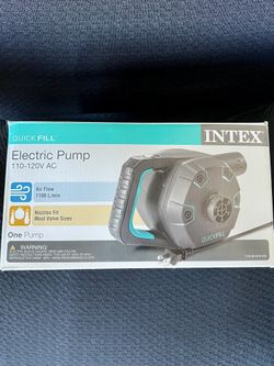 🌀 Intex Quick-Fill Electric Air Pump – 110V AC, 3 Nozzles