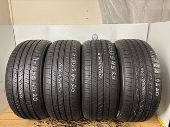 Set 4 tires 255 45 20 Michelin primacy tour as like new no repairs