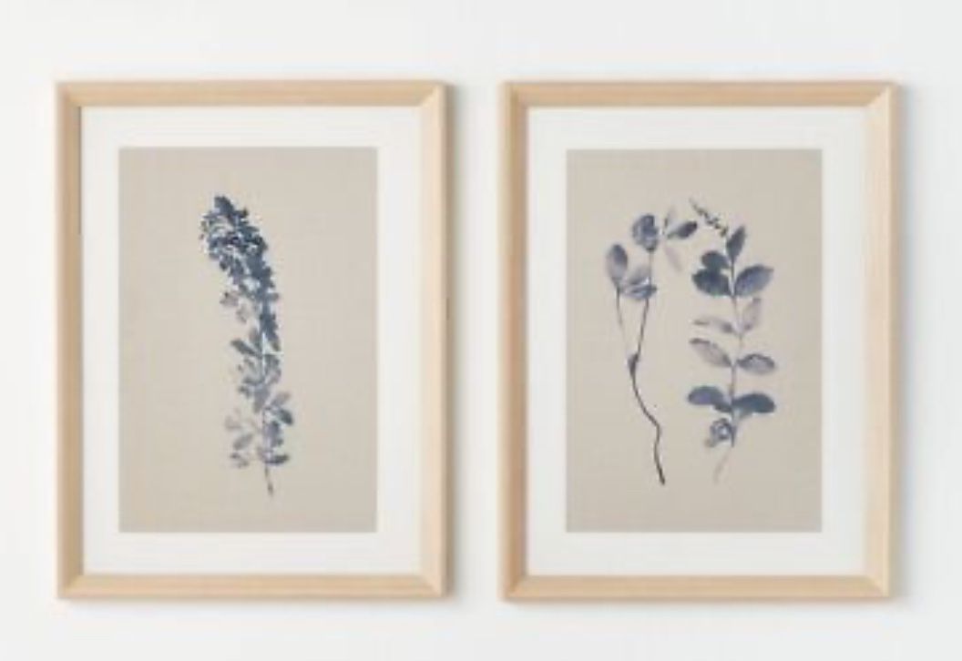 Studio McGee Set of 2 Framed Botanical Prints