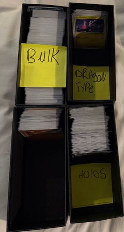 Pokémon Bulk Lot 669 Cards + 222 Holos + 19 Dragon Type Cards - 910 Cards Total