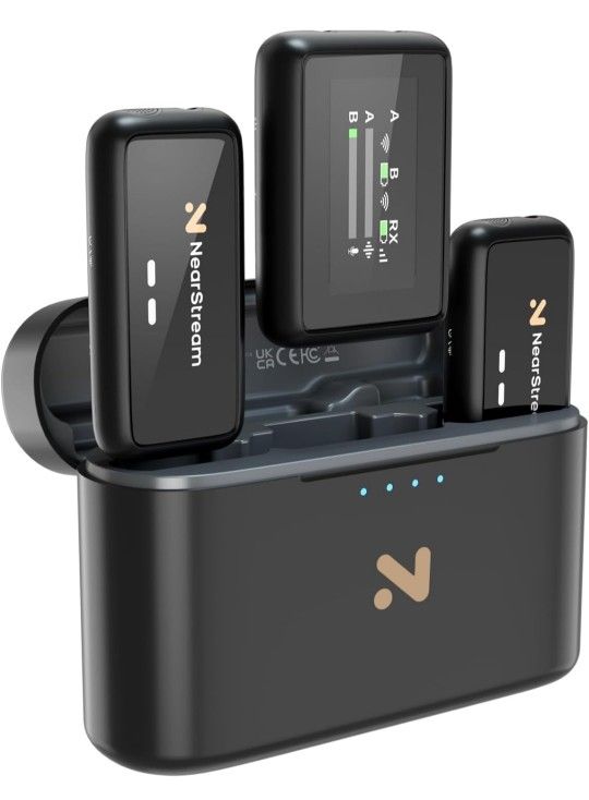 New In Box Nearstream Vlog Vlogger HD Wireless Bluetooth Mic Set Microphone 