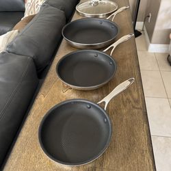 Frying pans set of three