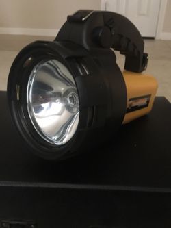 Rechargeable halogen spotlight with fluorescent lantern 1000000 candle power
