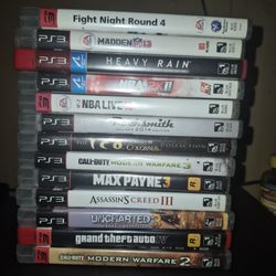 Playstation 3 Video Games  (13 Total)