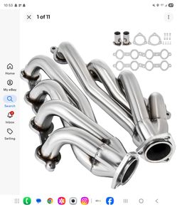 LS SWAP AFTERMARKET CHROME HEADERS  FOR 4.8/5.3/6.0  MOTORS  !!BRAND NEW IN BOX 📦!!