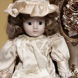 Vintage Porcelain Doll 