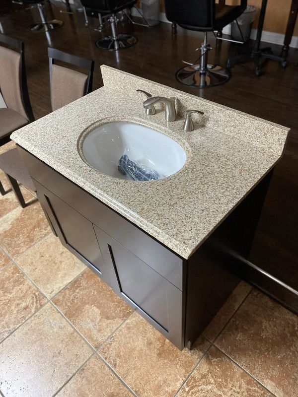complete bathroom vanity