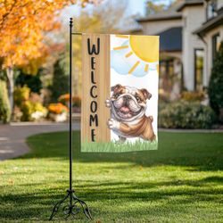 Custom made Garden flags Dog theme