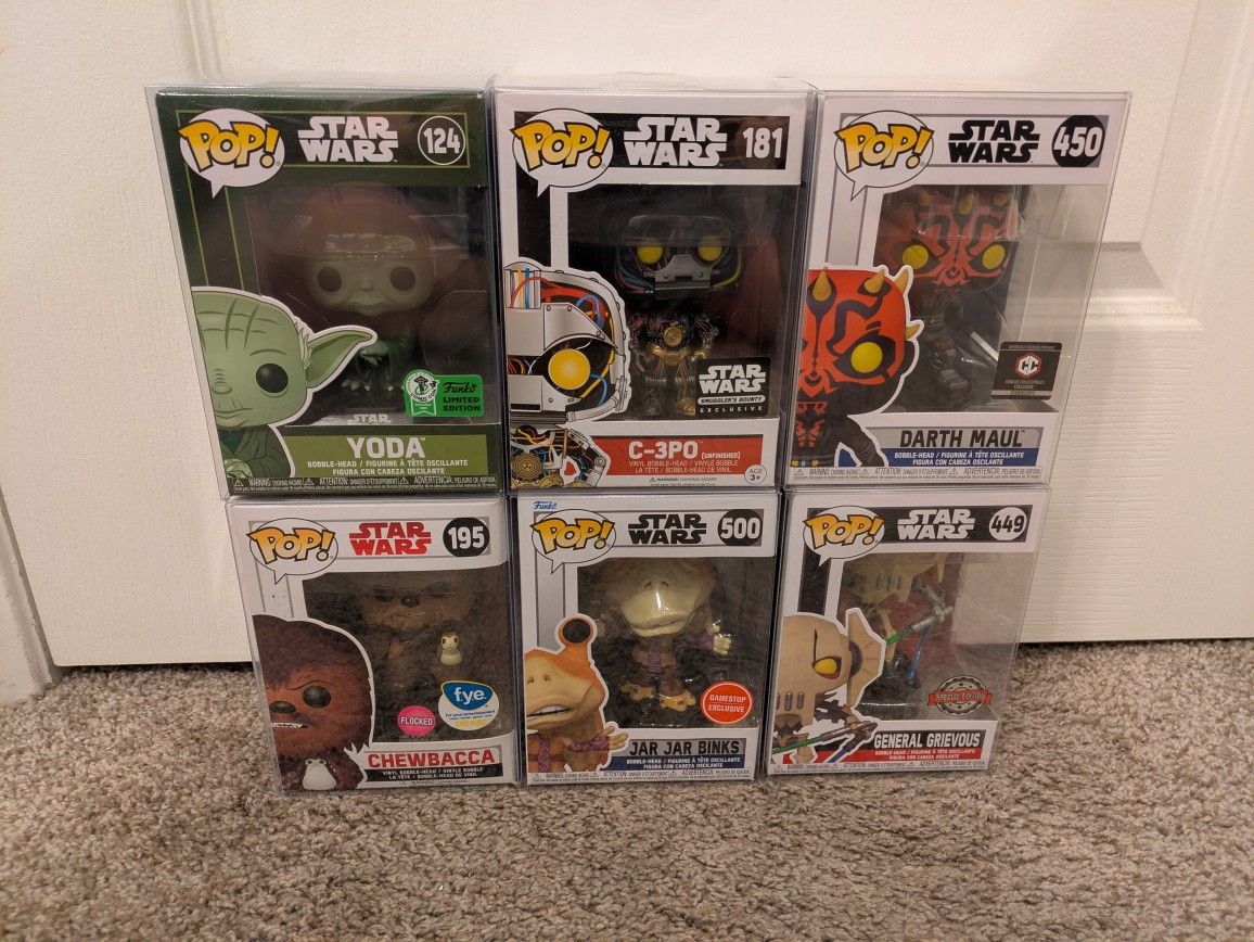 Star Wars Funko Pop Pops Lot of 6