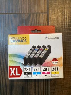 Canon Multi Pack XL 281 Ink Plus 3 extras